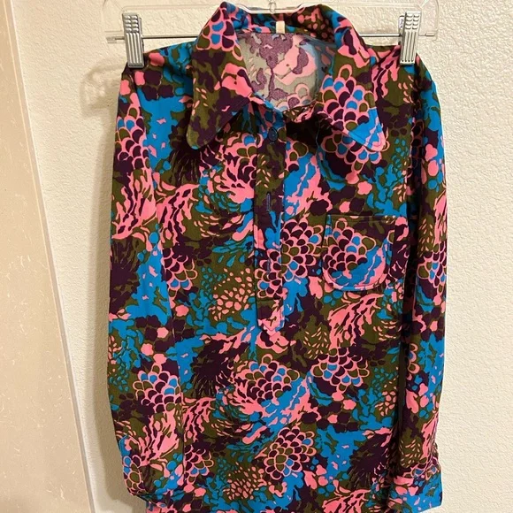 Vintage floral shirt dressss - Picture 1 of 6